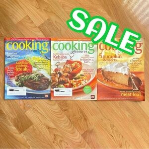 Cooking Pleasures 2003 2005 Cookbook Magazine Lot of 3